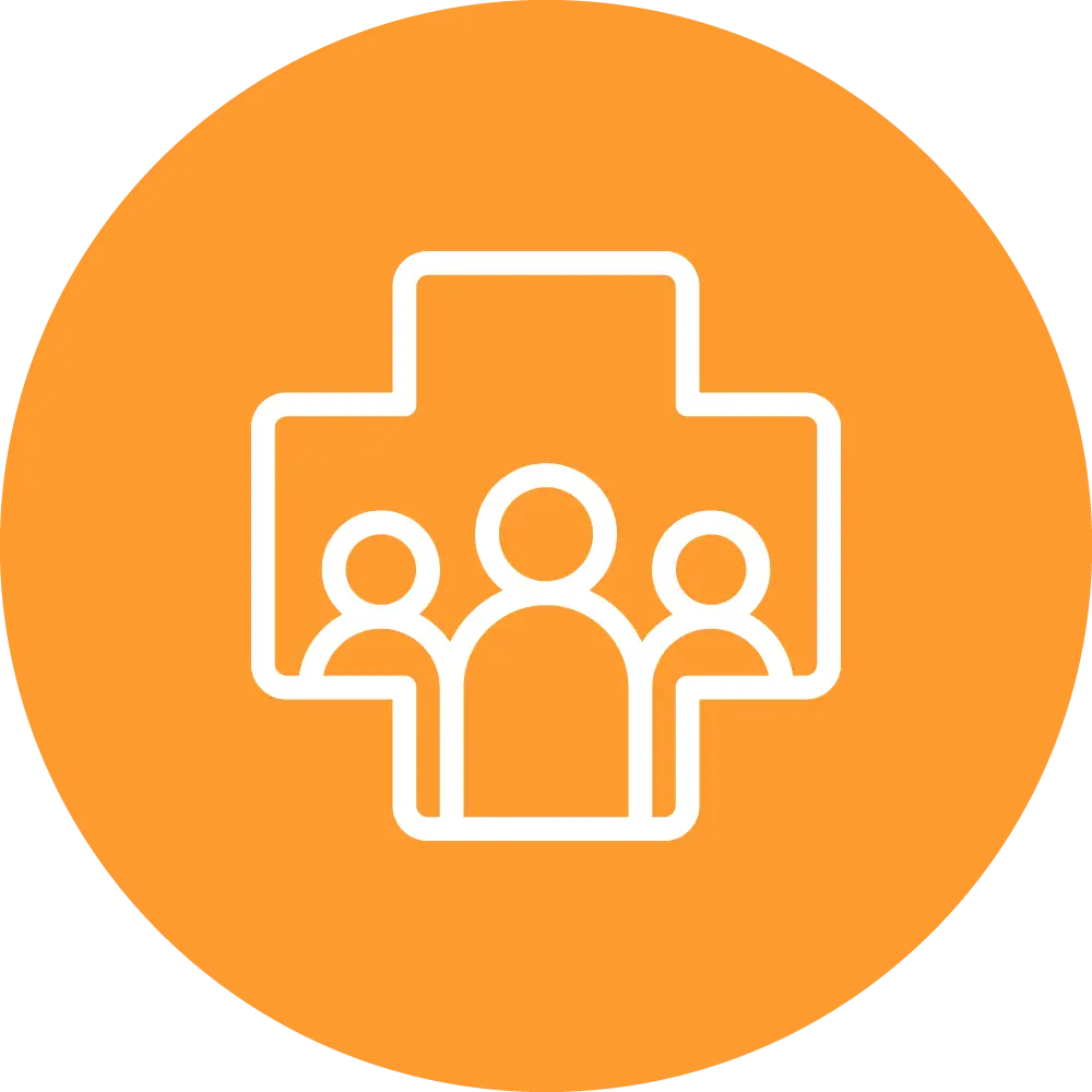 Geriatric Care Management 6 solid medical support icon
