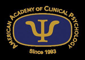 Logo Of the Academy of clinical psychologist. Ginny Estupinian is a member