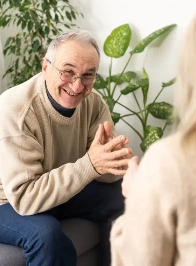 Meeting with older adult Meeting with older adult